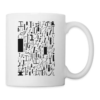 Typo I - Conception de lettres pour les amateurs de polices de caractères - Mug blanc - blanc - Droite