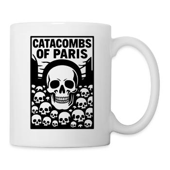 Katakomben von Paris Gebeine Beinhaus - Tasse - Weiß - Rechts