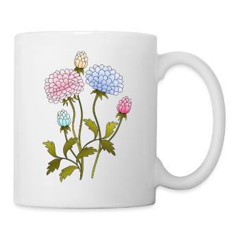 Fleur - Mug blanc - blanc - Droite