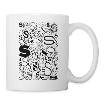 Typo S - Conception de lettres pour les amateurs de polices de caractères - Mug blanc - blanc - Droite