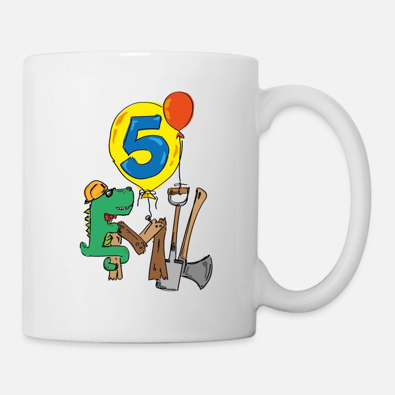 Emil Baustellenkroki fête ses 5 ans - Mug blanc - blanc