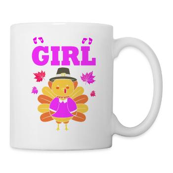 Thanksgiving Gender Reveal Future Maman - Mug blanc - blanc - Droite