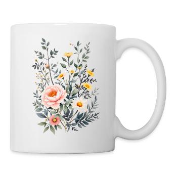Boho Flowers – Blooming Harmony - Mug - white - Right