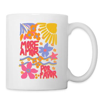 Mehr Liebe - Tasse - Weiß - Rechts