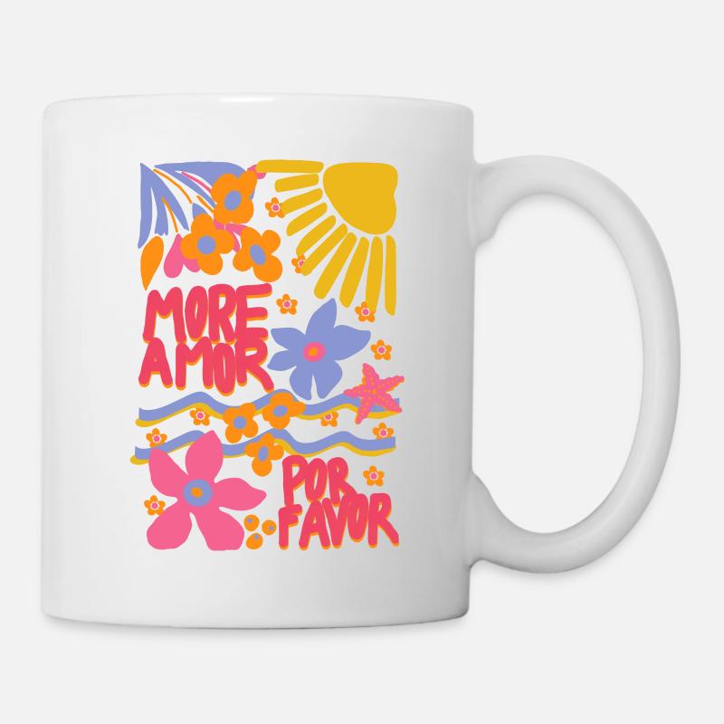 Mehr Liebe - Tasse - Weiß