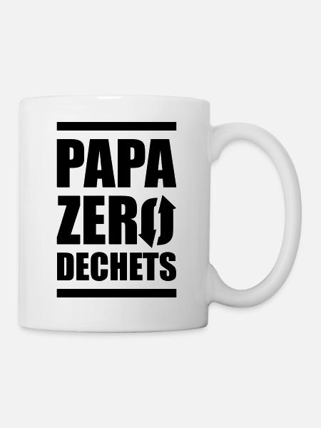 papa zero dechets - Mug blanc - blanc