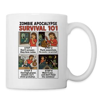 Zombie Survival Guide - Tasse - Weiß - Rechts