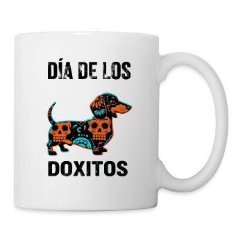 Día de los Doxitos Dachshund - Mug blanc - blanc - Droite