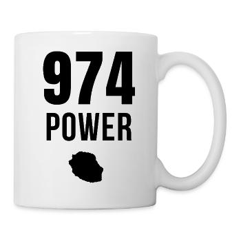 974 Power mit Inselkarte - Tasse - Weiß - Rechts