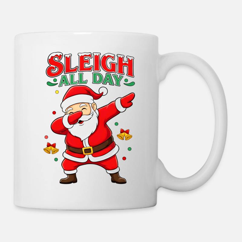 Motoneige Santa Dab - Mug blanc - blanc