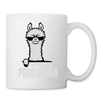 I Identify As A Probllama Cool Lama Problem Spruch - Mug - white - Right