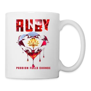 Birthstone July Ruby - Mug - white - Right