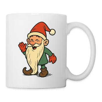 Weihnachtself - Frohe Weihnachten - Tasse - Weiß - Rechts