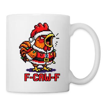 F-CAW-F Crow Christmas Sarcastic Gift - Mug - white - Right