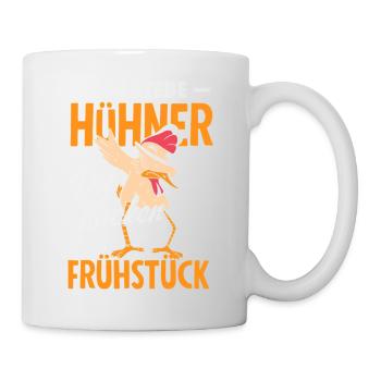 I love chickens – they poop breakfast - Mug - white - Right