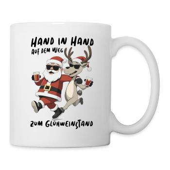 Santa Reindeer Christmas Fun Mulled Wine - Mug - white - Right