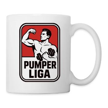 Pumper Liga Kraftmotiv - Tasse - Weiß - Rechts