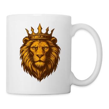 Lion d’or royal - Mug blanc - blanc - Droite