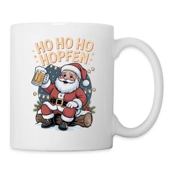 Nikolaus Ho Ho Houblon Bière Drôle Noël - Mug blanc - blanc - Droite