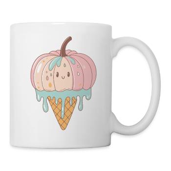 Pastel Kawaii Glazed Pumpkin - Mug - white - Right