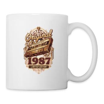 38ème Anniversaire Rétro Vintage 1987 - Mug blanc - blanc - Droite