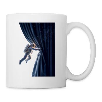 Behind the Universe – The Cosmic Curtain - Mug - white - Right