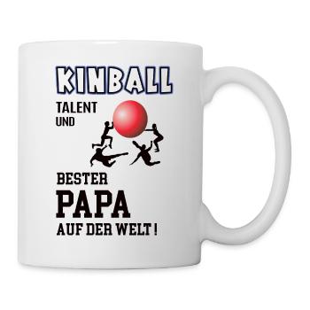 Kinball Spieler Kinballer Papa Vater Mann - Tasse - Weiß - Rechts