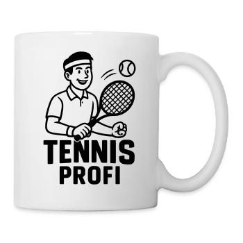 tennis profi - Tasse - Weiß - Rechts