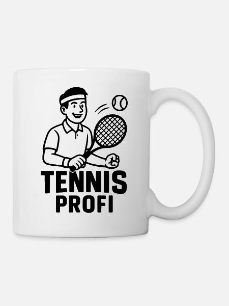 tennis profi - Tasse - Weiß