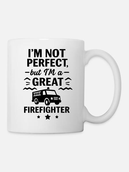 Super Feuerwehrmann Held - Tasse - Weiß