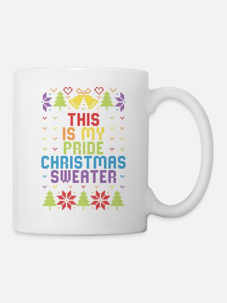 C’est mon pull de Noël Pride Noël moche - Mug blanc - blanc