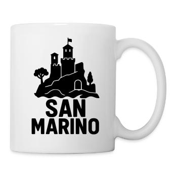 san marino italien silhouette - Tasse - Weiß - Rechts