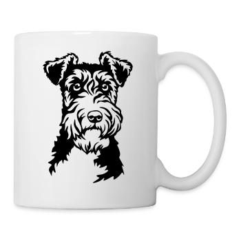Fox Terrier Head - Mug - white - Right