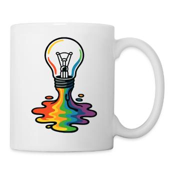 Rainbow Melt Glühbirne - Tasse - Weiß - Rechts