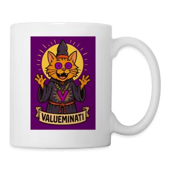Zauberhafte Kult-Katze der Valueminati - Tasse - Weiß - Rechts