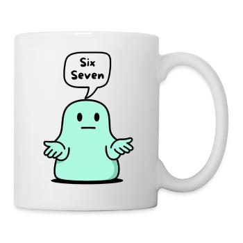 67 Six Seven 6-7 Aqua Blob Slime, Drôle Kids  - Mug blanc - blanc - Droite