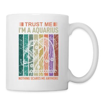 Sternzeichen Wassermann - Tasse - Weiß - Rechts