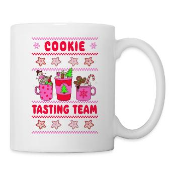 Cookie Tasting Team - Christmas neon pink - Mug - white - Right