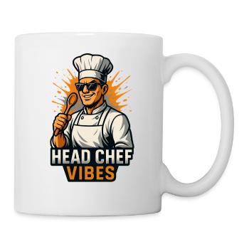 Head Chef Vibes – Cool Chef Shirt - Mug - white - Right