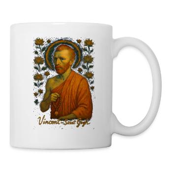 Gogh Halo Zen Medidtation Mindfulness Portrait - Mug blanc - blanc - Droite