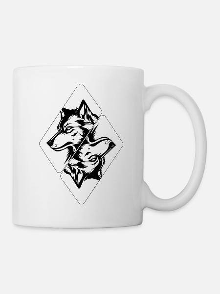 Wolf's Head - Mug - white