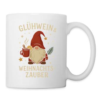 Magie de Noël du nain de vin chaud - Mug blanc - blanc - Droite
