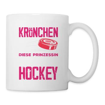 Lustiges Hockey Hockeyspieler Geschenk - Tasse - Weiß - Rechts