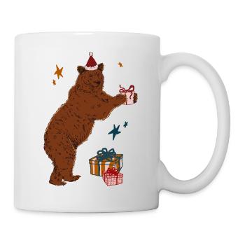 OURS DE NOËL - Mug blanc - blanc - Droite