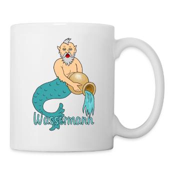 Wassermann Sternzeichen - Tasse - Weiß - Rechts