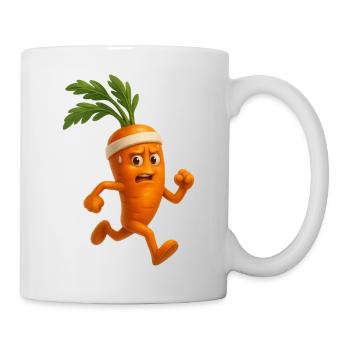 Jogging Karotten  - Tasse - Weiß - Rechts