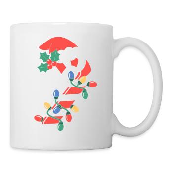 Zuckerstangen-Weihnachtsbeleuchtung - Tasse - Weiß - Rechts