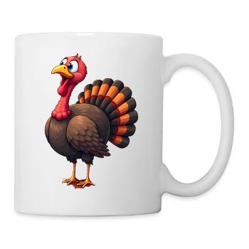 Thanksgiving Drôle Dinde de Thanksgiving - Mug blanc - blanc - Droite