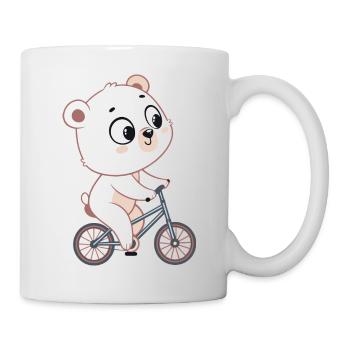 Pastel Cycling White Bear - Mug - white - Right