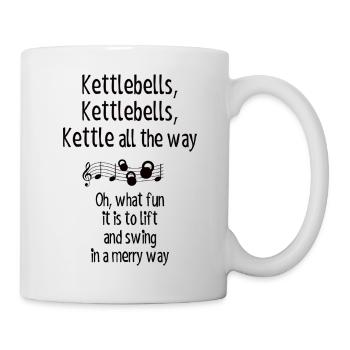 Kettlebells, jinglebells - meilleur cadeau - Mug blanc - blanc - Droite